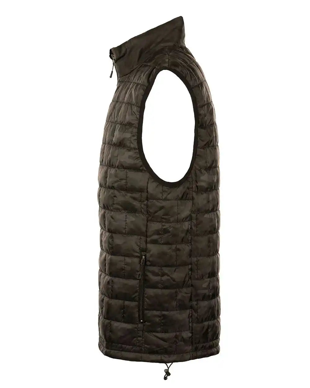 Burnside 8703b Elemental Puffer Vest - 8703 - Black Camo