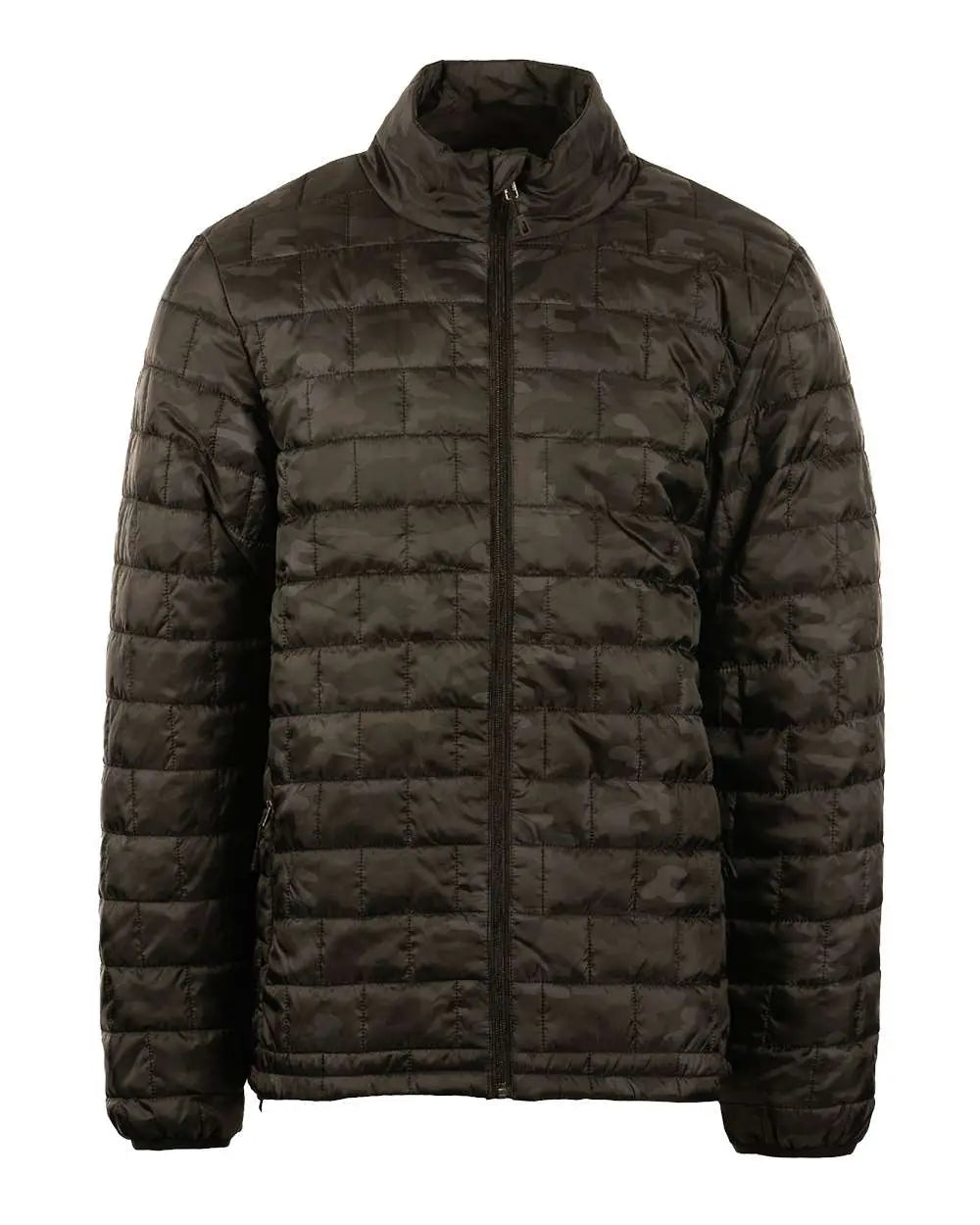 Burnside 8713b Elemental Puffer Jacket - 8713 - Black Camo