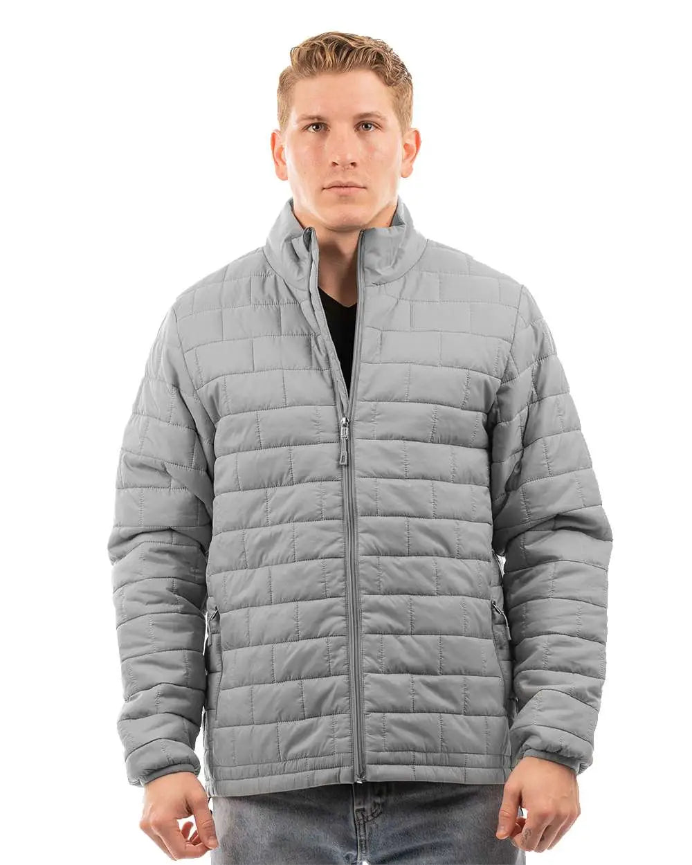 Burnside 8713b Elemental Puffer Jacket - 8713 - Steel - Adult s