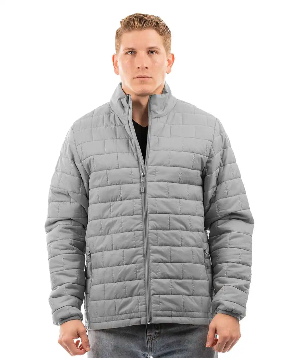 Burnside 8713b Elemental Puffer Jacket - 8713 - Steel - s