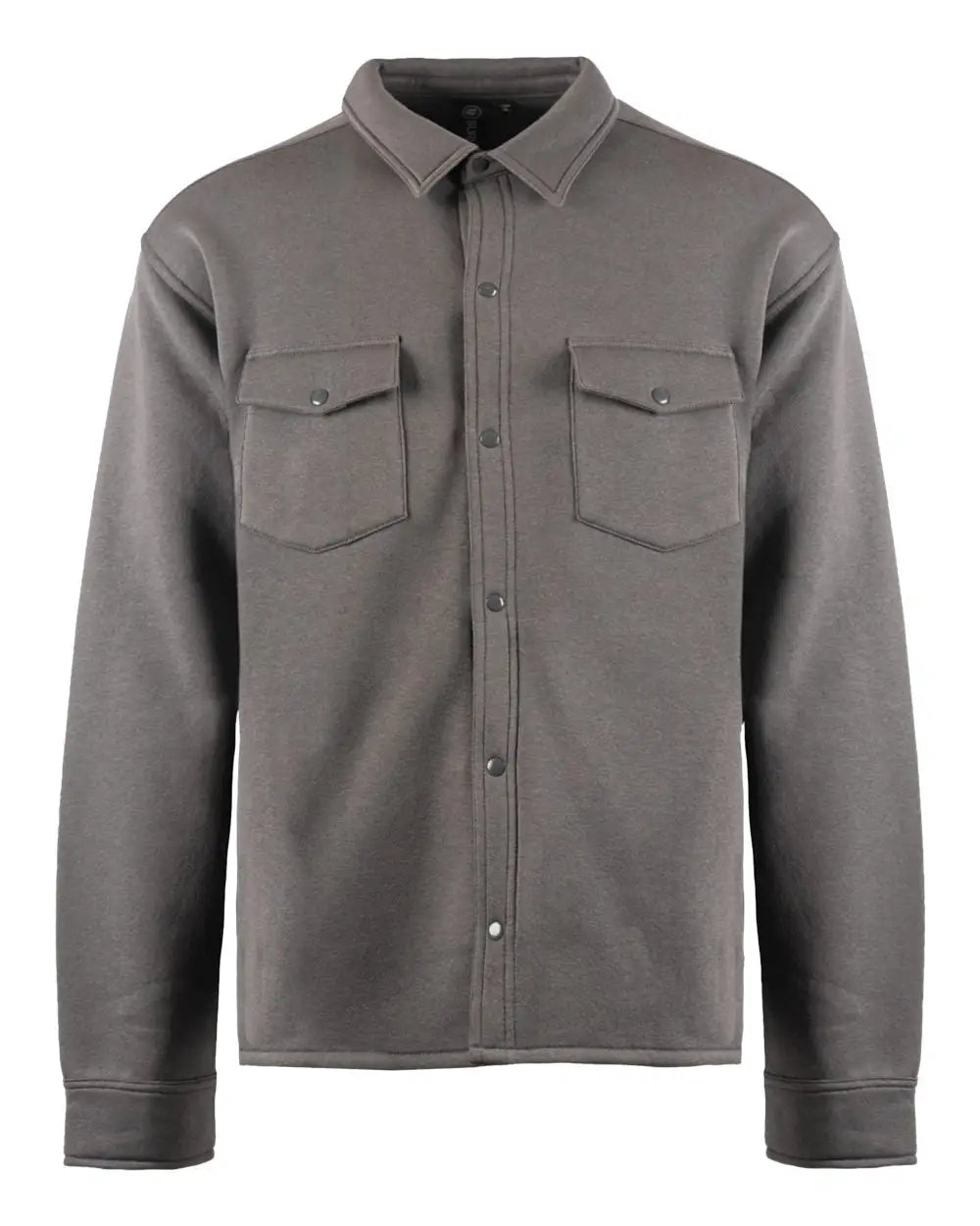 Burnside 8760b Fleece Snap Jacket - 8760 - Steel