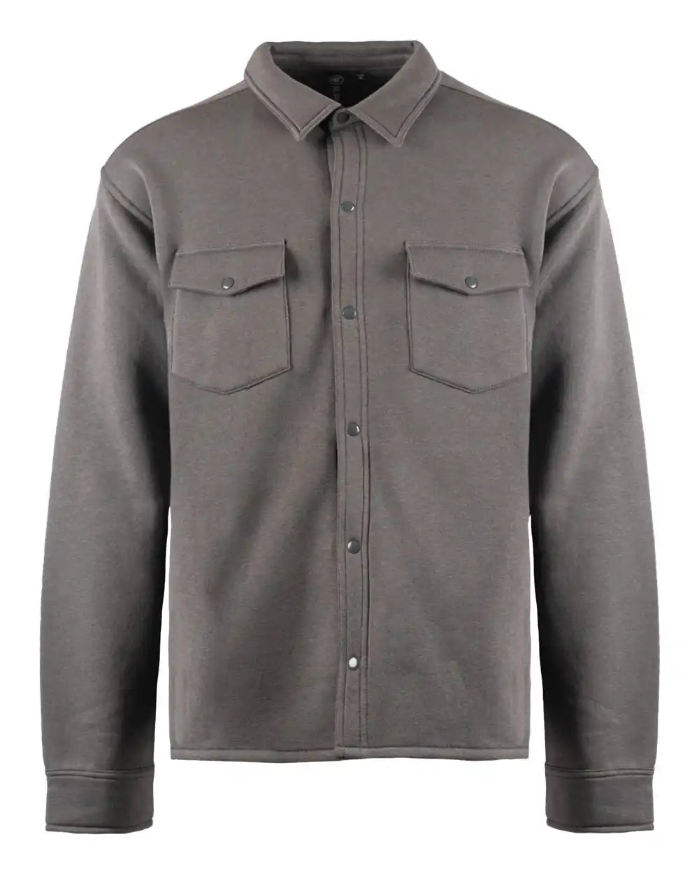 Burnside 8760b Fleece Snap Jacket - 8760 - Steel - Xs