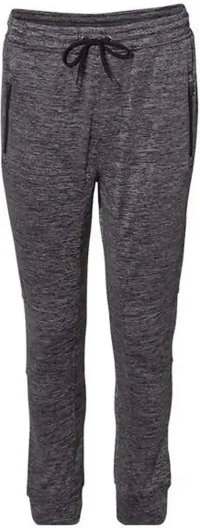Burnside 8801 Performance Fleece Joggers Heather Charcoal