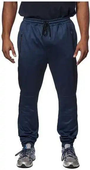 Burnside 8801 Performance Fleece Joggers - Heather Navy