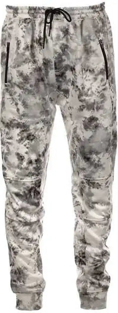 Burnside 8801 Performance Fleece Joggers - White Tie Dye