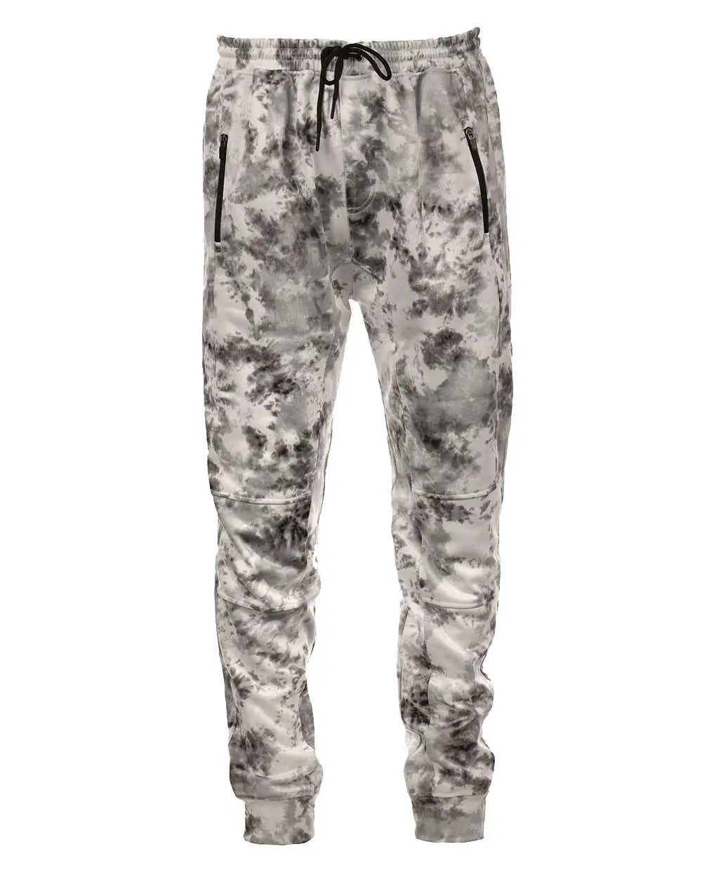 Burnside 8801bu Performance Fleece Joggers - 8801 - White Tie Dye - Adult s