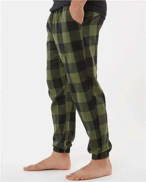 Burnside 8810 Flannel Jogger - Army Black