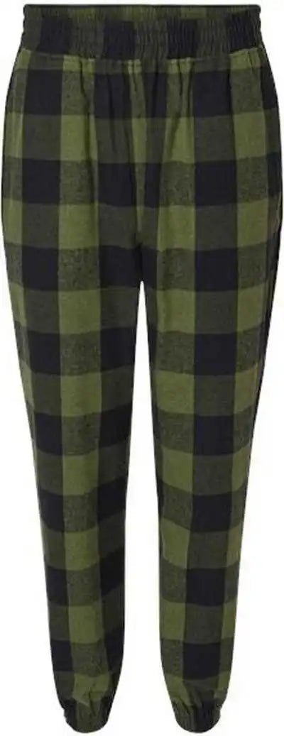 Burnside 8810 Flannel Jogger - Army Black