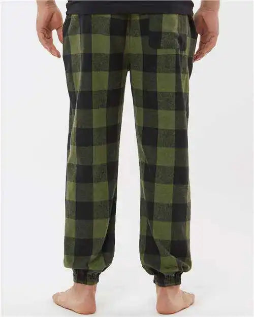 Burnside 8810 Flannel Jogger - Army Black