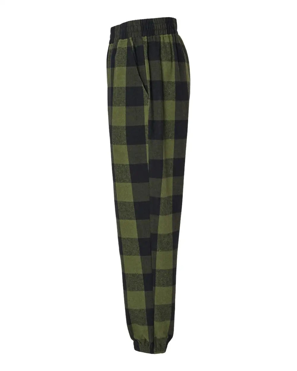 Burnside 8810 Flannel Joggers - Army Black