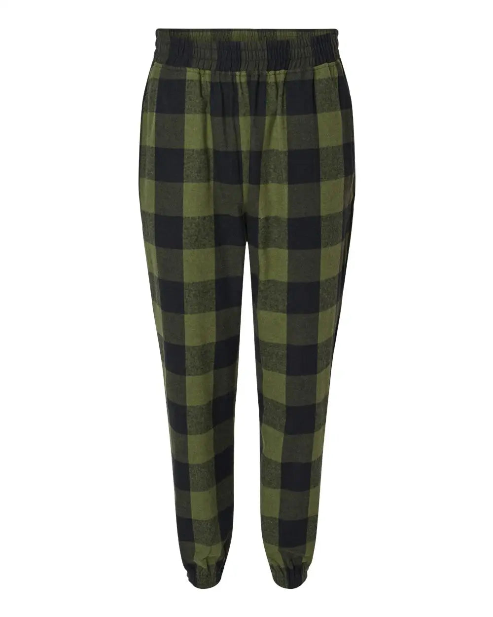 Burnside 8810 Flannel Joggers - Army Black - Olive / Xs
