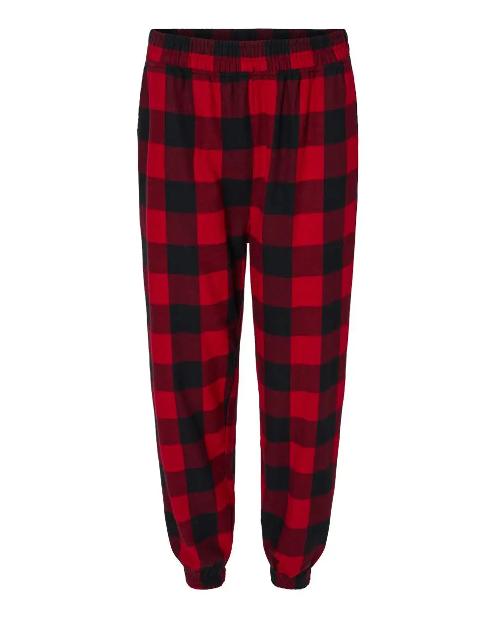 Burnside 8810 Flannel Joggers - Red Black - Red/ / Xs