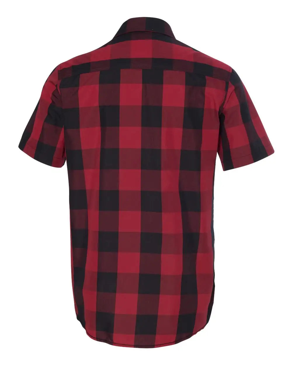 Burnside 9203 Buffalo Plaid Short Sleeve Shirt - Red Black