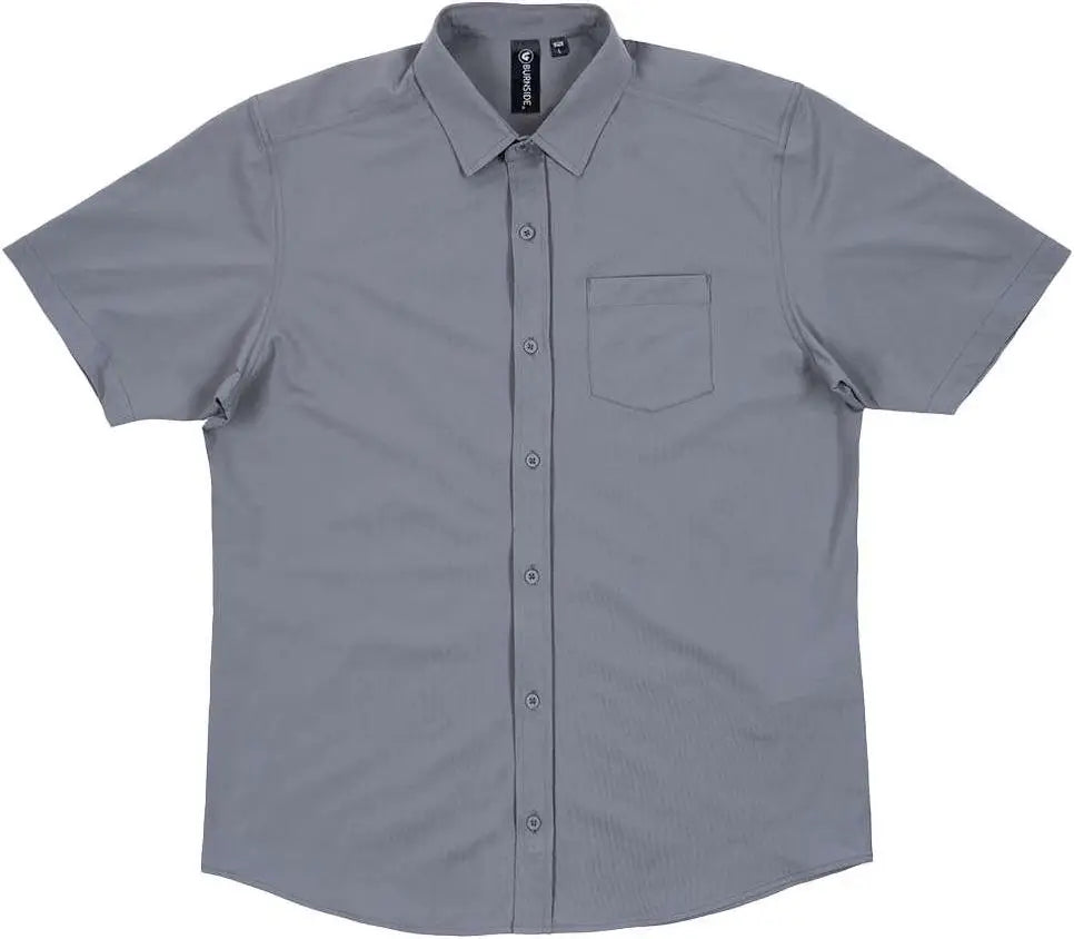 Burnside 9217 Stretch Woven Shirt - Steel - Gray / s