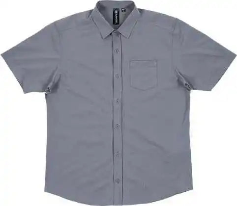 Burnside 9217 Stretch Woven Shirt - Steel