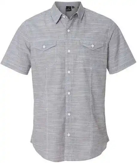 Burnside 9247 Textured Solid Short Sleeve Shirt Black