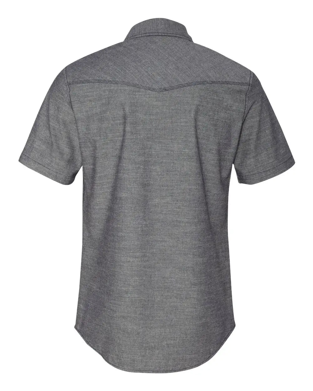 Burnside 9255 Chambray Short Sleeve Shirt - Dark Denim
