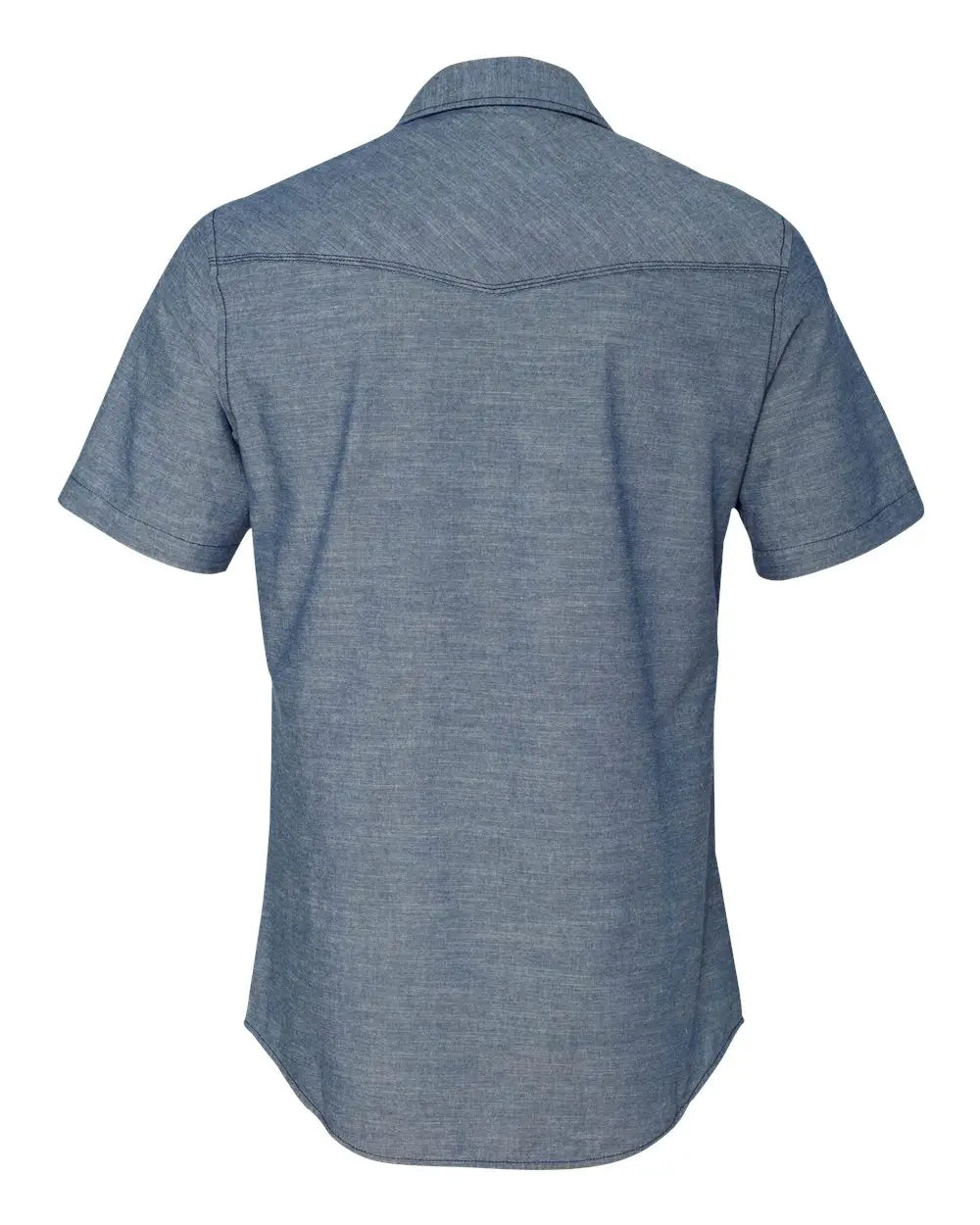 Burnside 9255 Chambray Short Sleeve Shirt - Light Denim