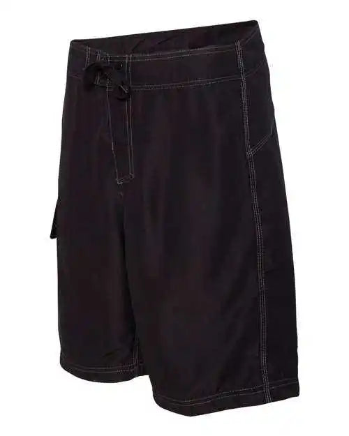 Burnside 9301 Solid Board Shorts - Black