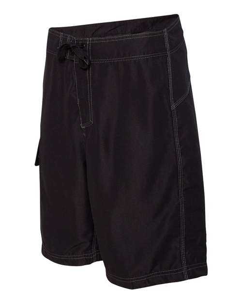 Burnside 9301 Solid Board Shorts - Black