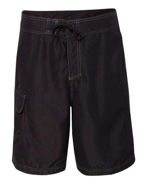 Burnside 9301 Solid Board Shorts - Black