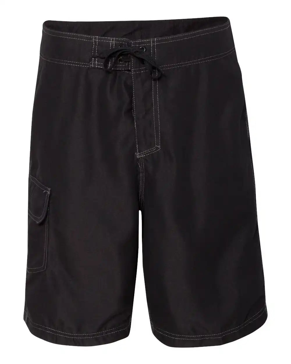Burnside 9301 Solid Board Shorts - Black / 30