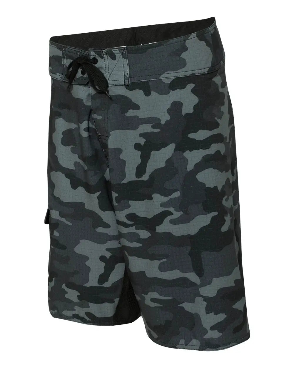Burnside 9371 Diamond Dobby Board Shorts - Black Camo - 30