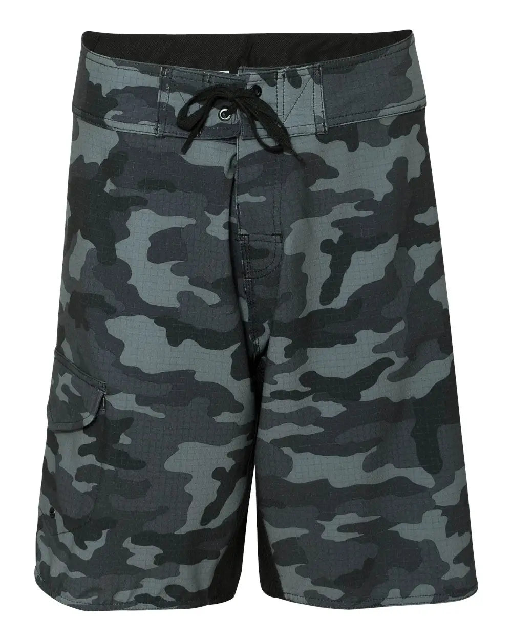 Burnside 9371 Diamond Dobby Board Shorts - Black Camo