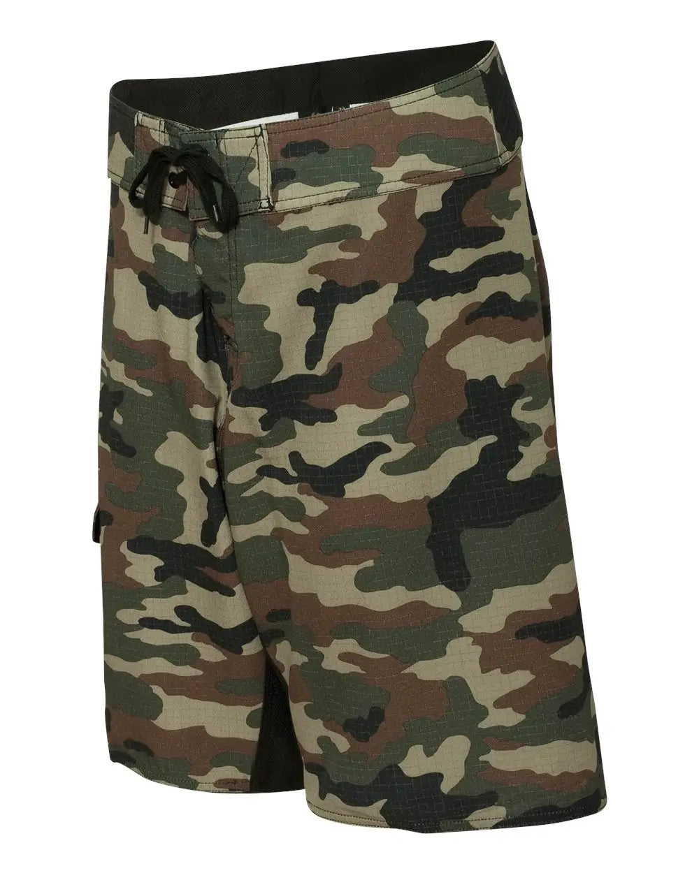 Burnside 9371 Diamond Dobby Board Shorts - Green Camo - 30