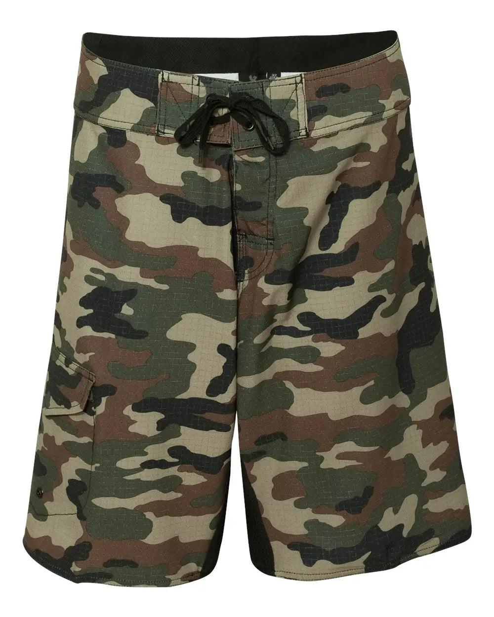 Burnside 9371 Diamond Dobby Board Shorts - Green Camo - 30