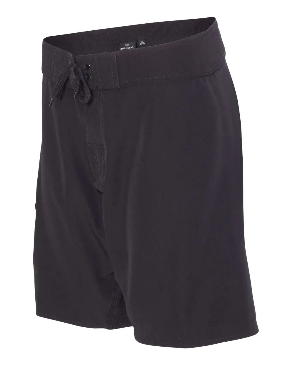Burnside 9371 Diamond Dobby Board Shorts - Solid Black - 30