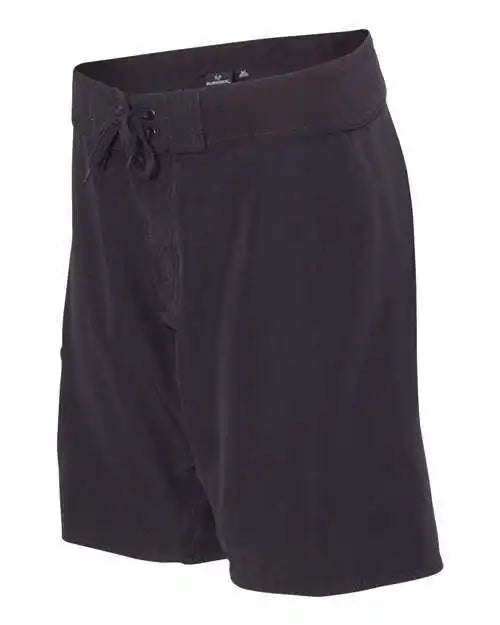 Burnside 9371 Diamond Dobby Board Shorts - Solid Black