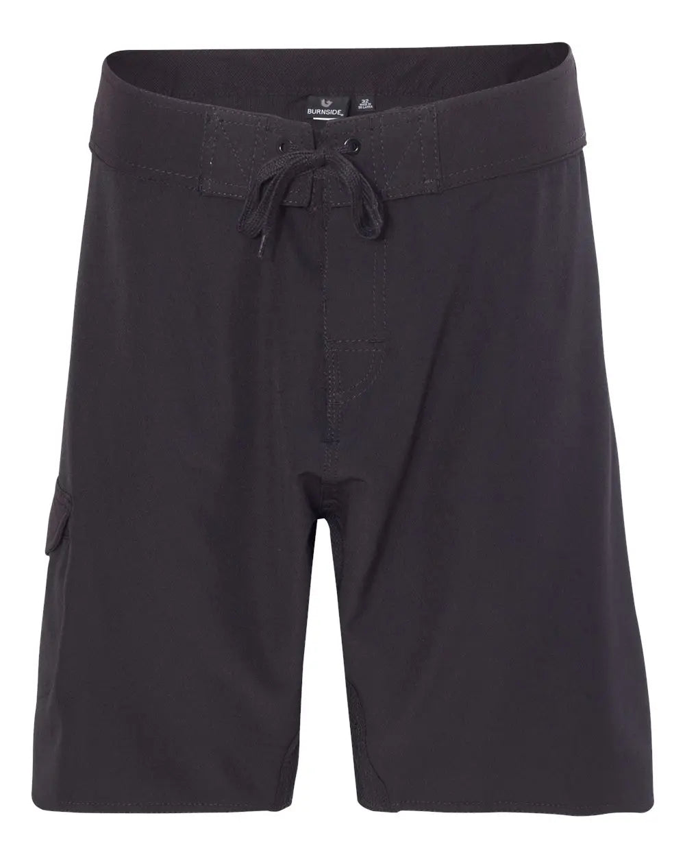 Burnside 9371 Diamond Dobby Board Shorts - Solid Black