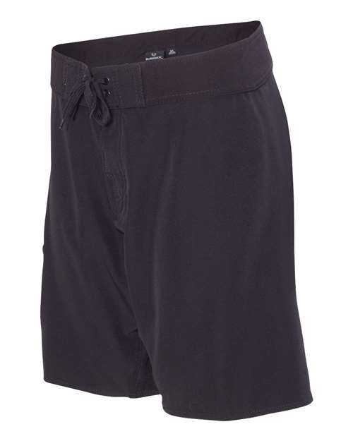 Burnside 9371 Diamond Dobby Board Shorts - Solid Black