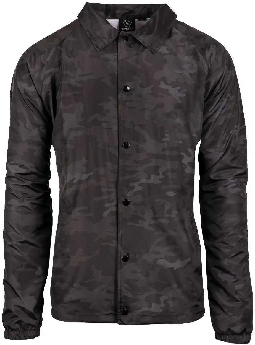 Burnside 9718 Coaches Jacket - Black Camo