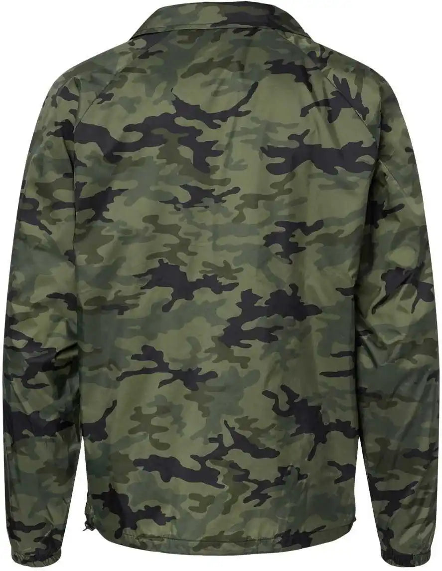 Burnside 9718 Coaches Jacket - Green Camo