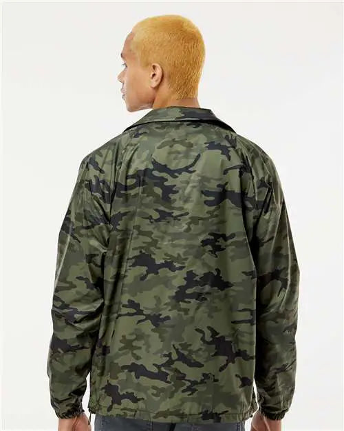 Burnside 9718b Mentor Coach’s Jacket - 9718 - Green Camo