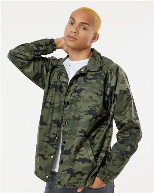 Burnside 9718b Mentor Coach’s Jacket - 9718 - Green Camo