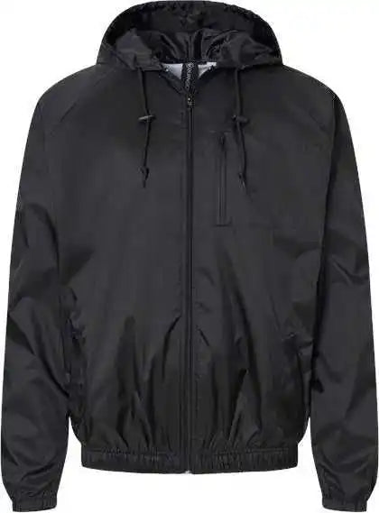 Burnside 9728 Mentor Hooded Coach’s Jacket - Black
