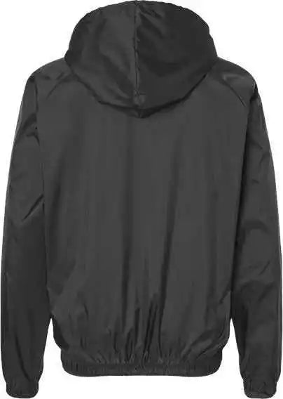 Burnside 9728 Mentor Hooded Coach’s Jacket - Steel