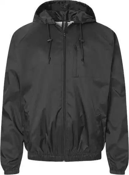 Burnside 9728 Mentor Hooded Coach’s Jacket - Steel