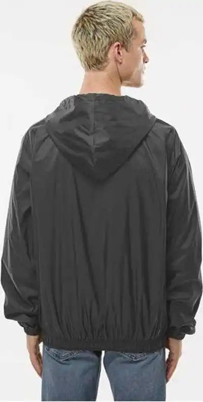 Burnside 9728 Mentor Hooded Coach’s Jacket - Steel