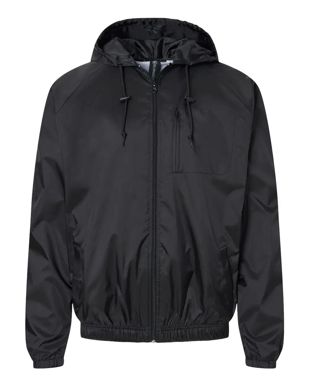 Burnside 9728b Mentor Hooded Coach’s Jacket - 9728 - Black - Adult s