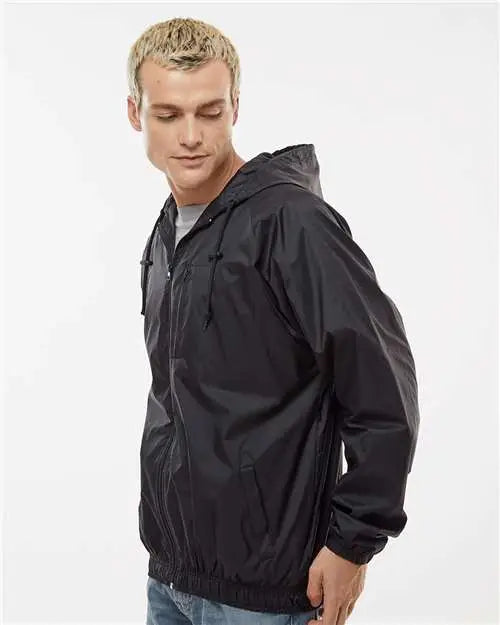 Burnside 9728b Mentor Hooded Coach’s Jacket - 9728 - Black