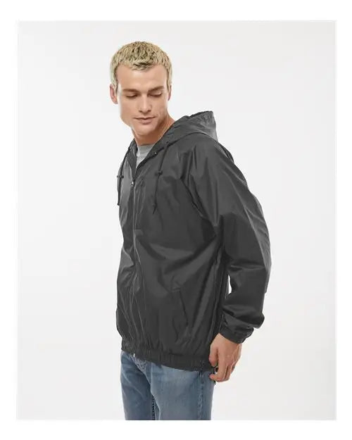 Burnside 9728b Mentor Hooded Coach’s Jacket - 9728 - Steel