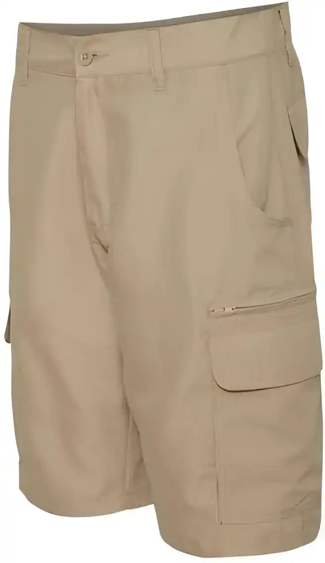 Burnside 9803 Microfiber Shorts Khaki