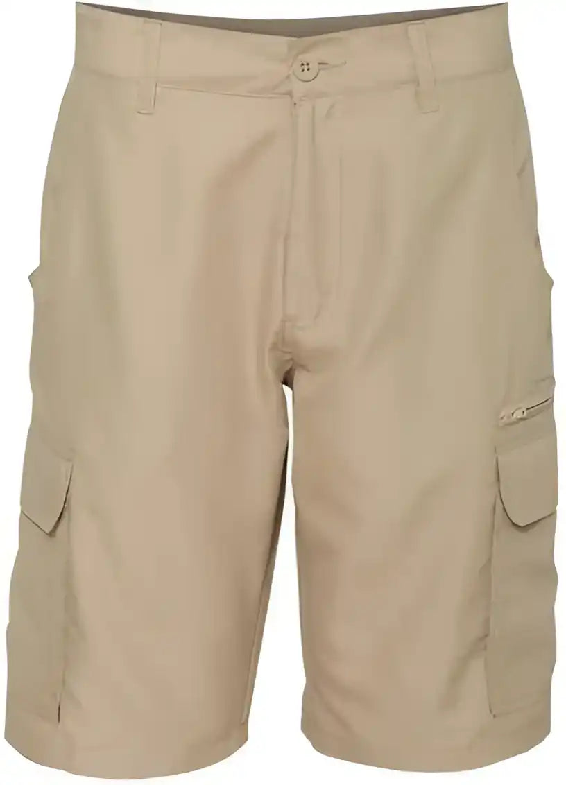 Burnside 9803 Microfiber Shorts Khaki