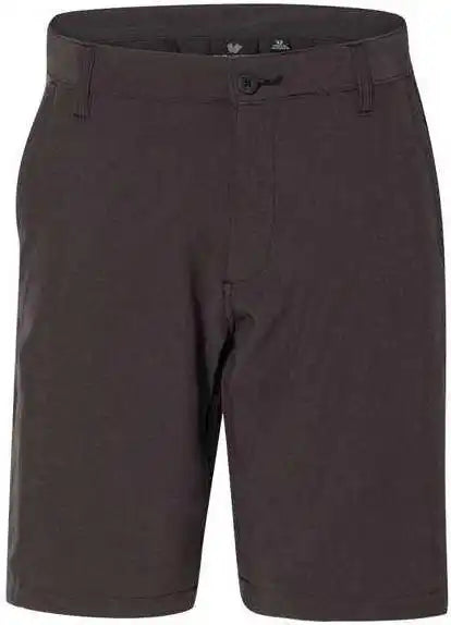 Burnside 9820 Hybrid Stretch Shorts Black Heather