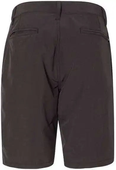 Burnside 9820 Hybrid Stretch Shorts Black Heather