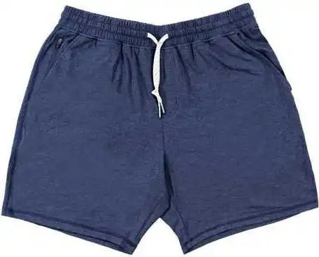 Burnside 9857 Dawn to Dusk Shorts Heather Ink Blue